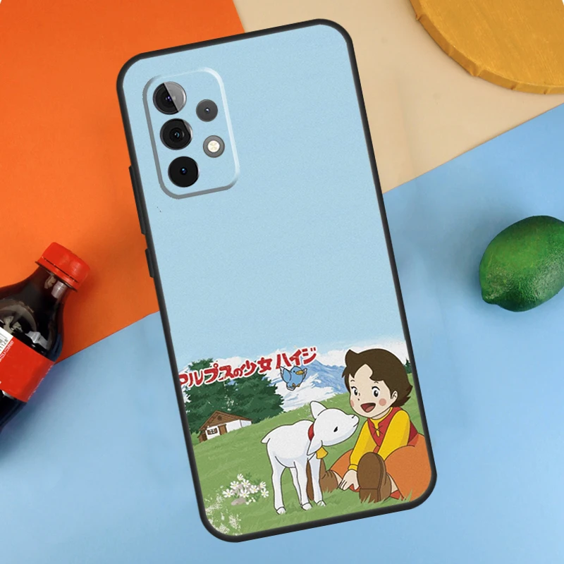 Cartoon Heidi Case For Samsung Galaxy A54 A34 A14 A53 A13 A23 A33 A73 A51 A71 A12 A22 A32 A52 A21S Coque