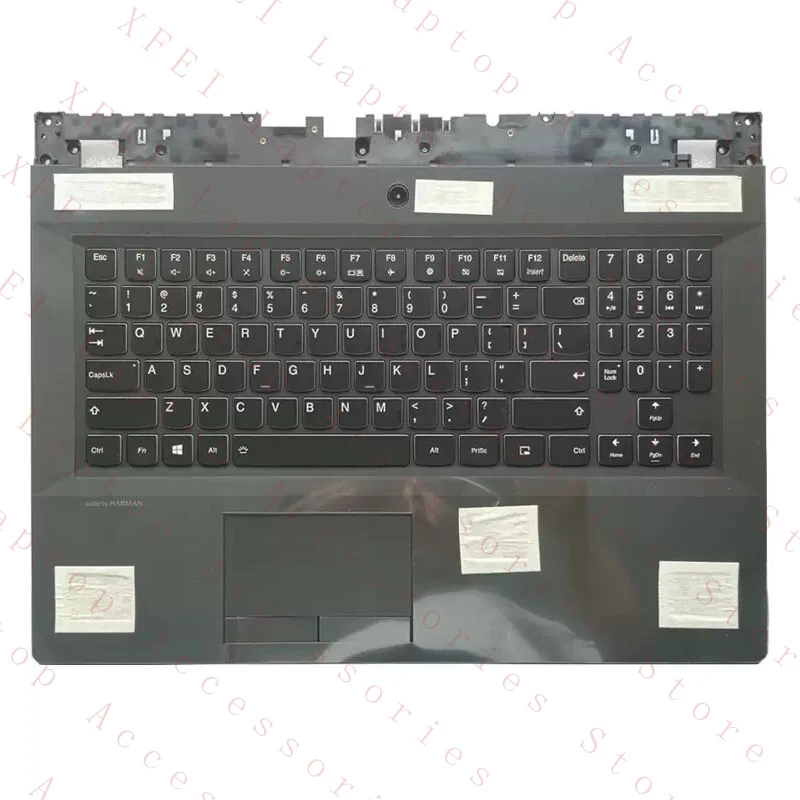 

D Для Lenovo Legion Y540-17IRH 5CB0U42955: Подставка для рук с клавиатурой и тачпадом с подсветкой