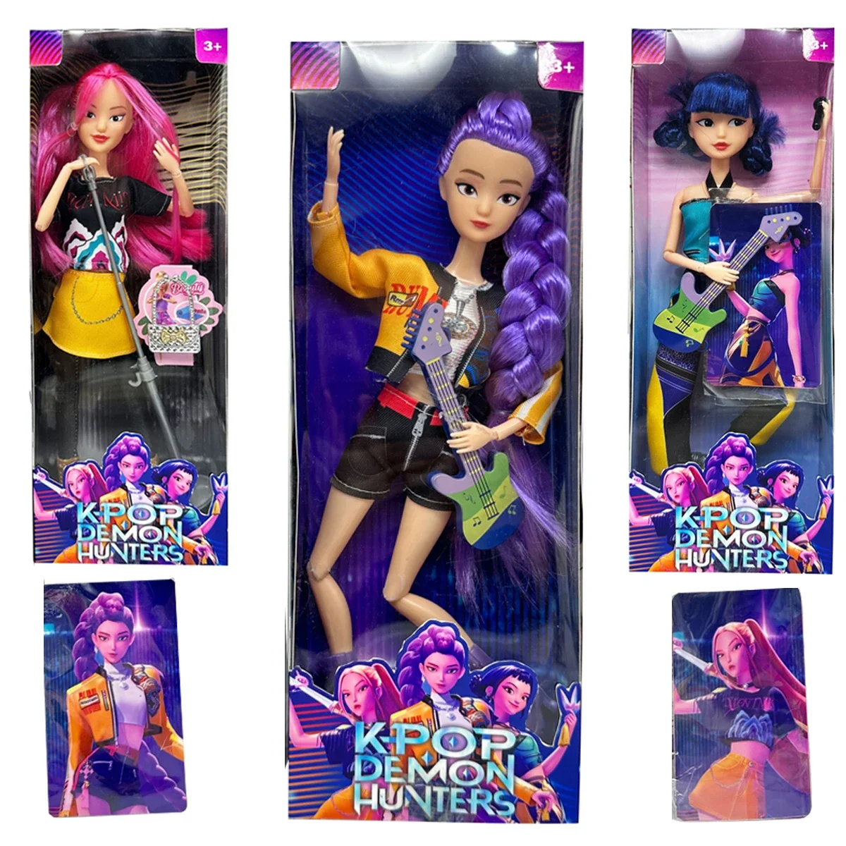 ฟิกเกอร์แอคชั่น Kpop Demon Hunters ปี 2026 ตุ๊กตาวินิล K-POP Demon Slayer รุ่นใหม่ Lumimila Zoey ของตกแต่งโต๊ะทำงาน ของเล่นสำหรับเด็ก
