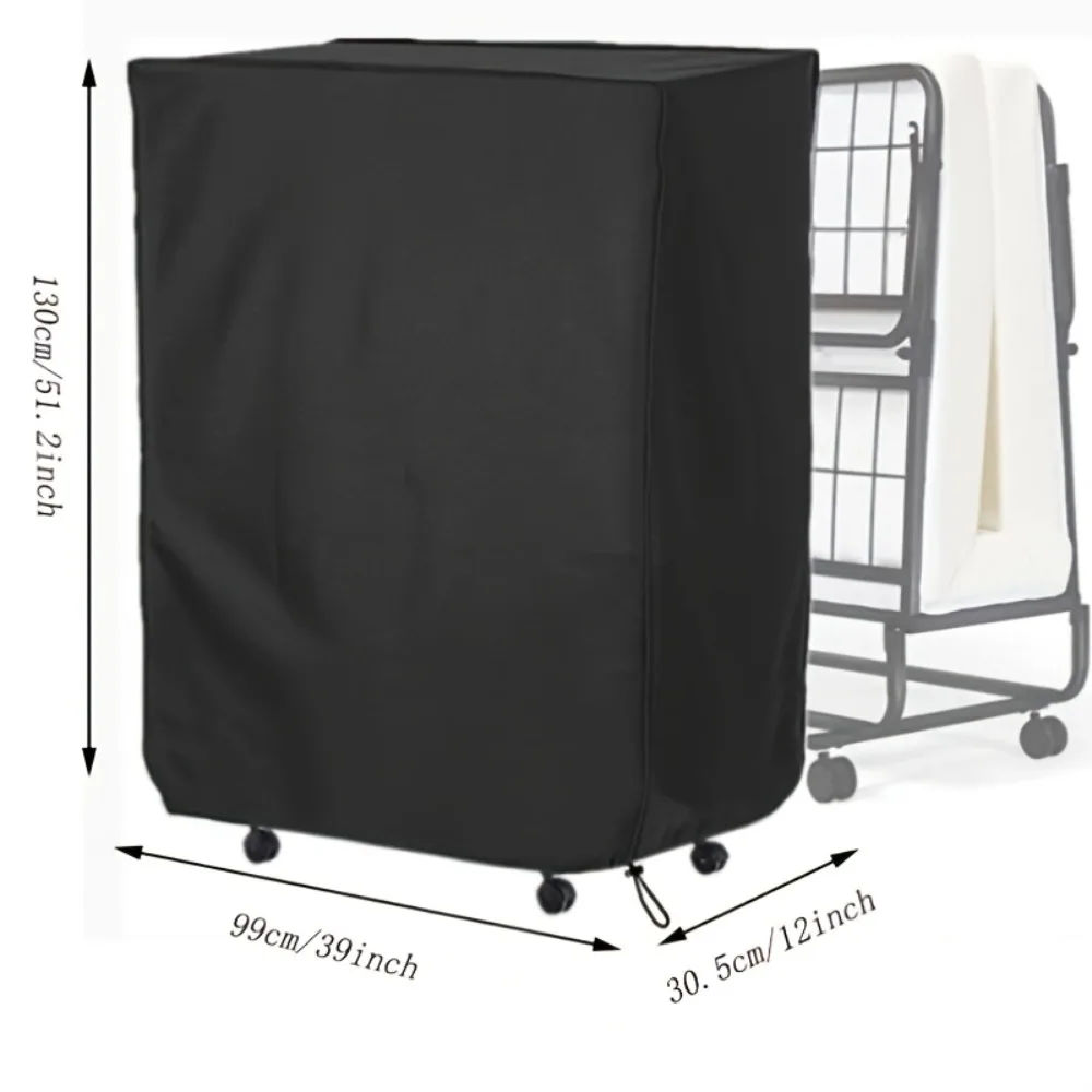 

1pc Waterproof Folding Bed and Chair Dustproof Cover, Outdoor Folding Lounge Chair Protective Cover