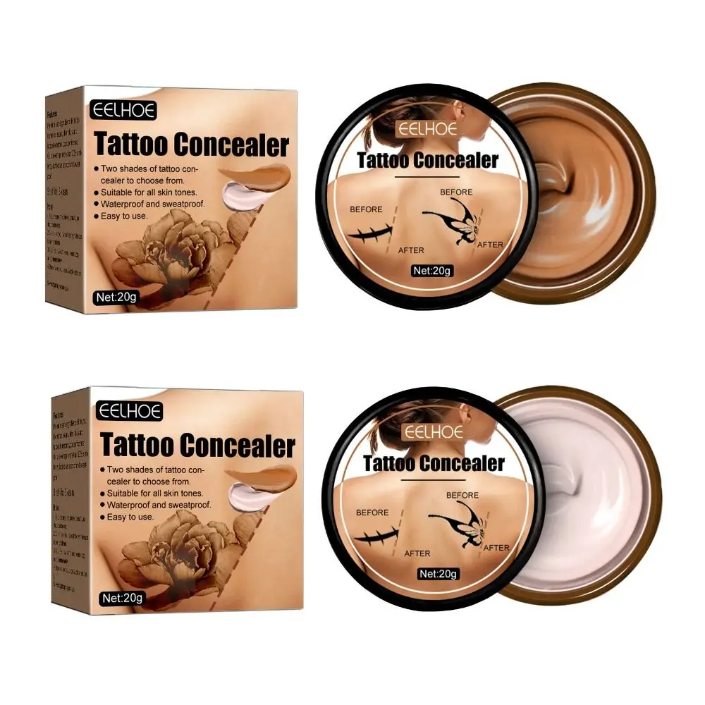 20G Tattoo Concealer Been Make-Up Verhelderende Zweetbestendige Waterdichte Foundation Verbergen Gemakkelijk Waterdichte Body Concealer Littekens