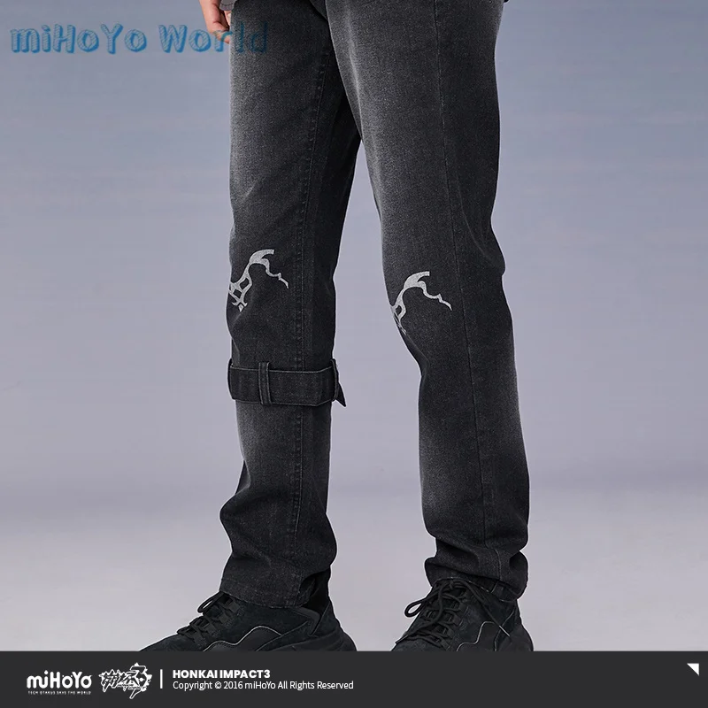 MiHoYo Official Honkai Impact 3 Seele Vollerei Doujin Jeans Starchasm Nyx Collection Theme Blouse Unisex Black Pants Xmas Gifts