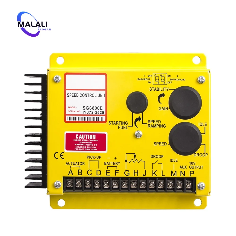 

8A SG6800E Power Generator Speed Controller Engine Governor Board With Chip DC Motor Control Module Diesel Generator Accessorie