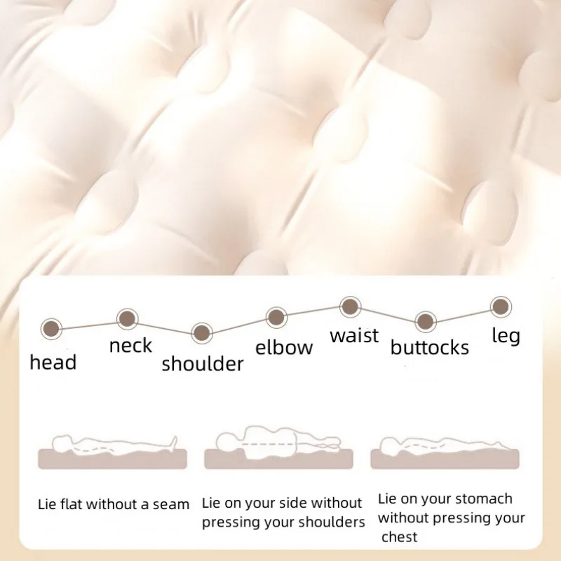 Tryhomy Camping Dubbele Opblaasbare Matras Buiten Slaapbed Draagbare Luchtmat Vochtbestendig Tent Opblaasbaar Bed