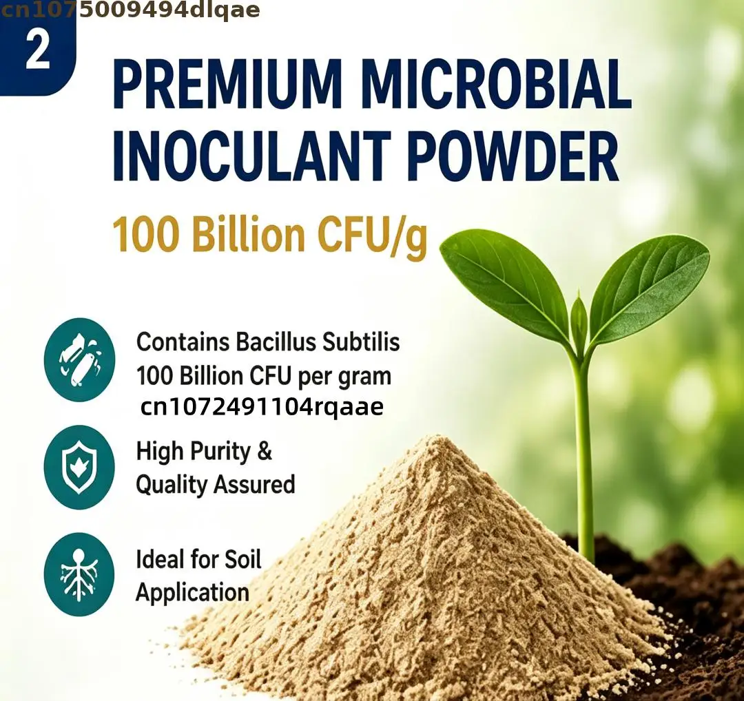 Topj Bacillus Subtilis Powder 100 Billion Cfu/g Microbial Fertilizer Soil Conditioner For Garden Vegetables & Fruits Growing