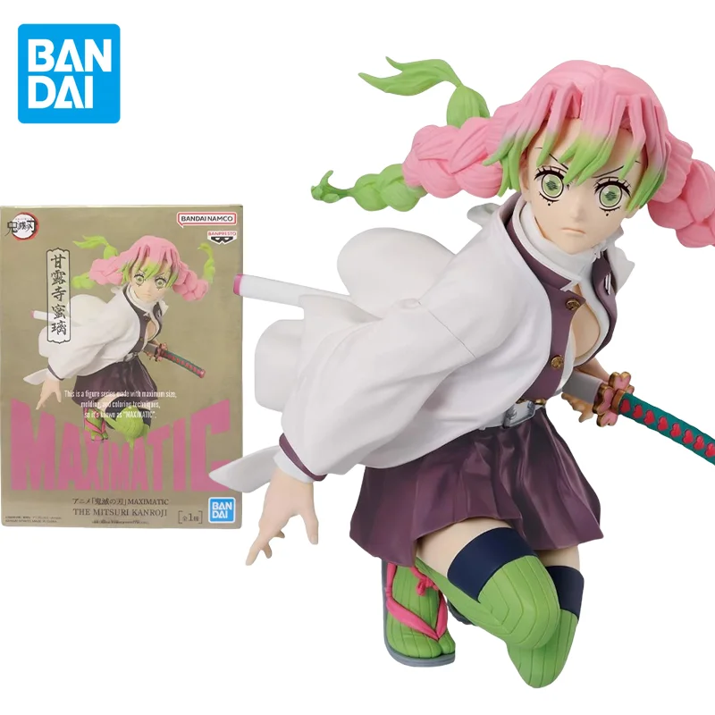 Bandai Original Demon Slayer Anime Figure MAXIMATIC Kanroji Mitsuri Action Figure Toys for Kids Gift Collectible Model