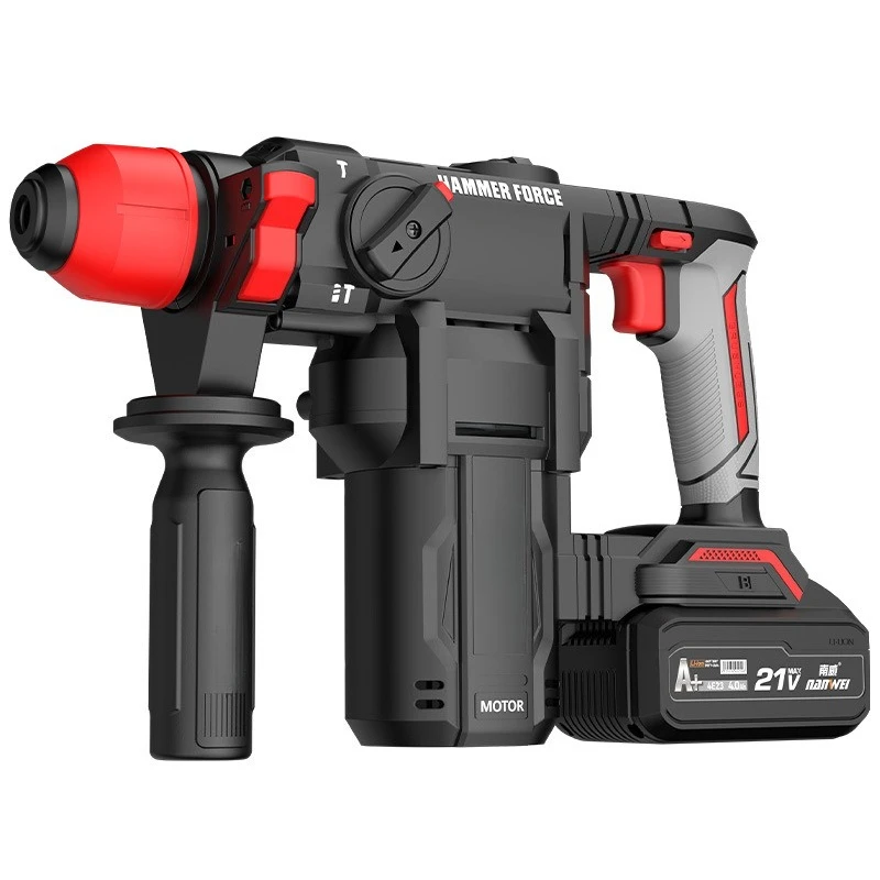 

2025 28T Brushless Electric Hammer Lithium-Ion Impact Drill for Concrete Wireless Square Handle Electric Hammer Dual Use