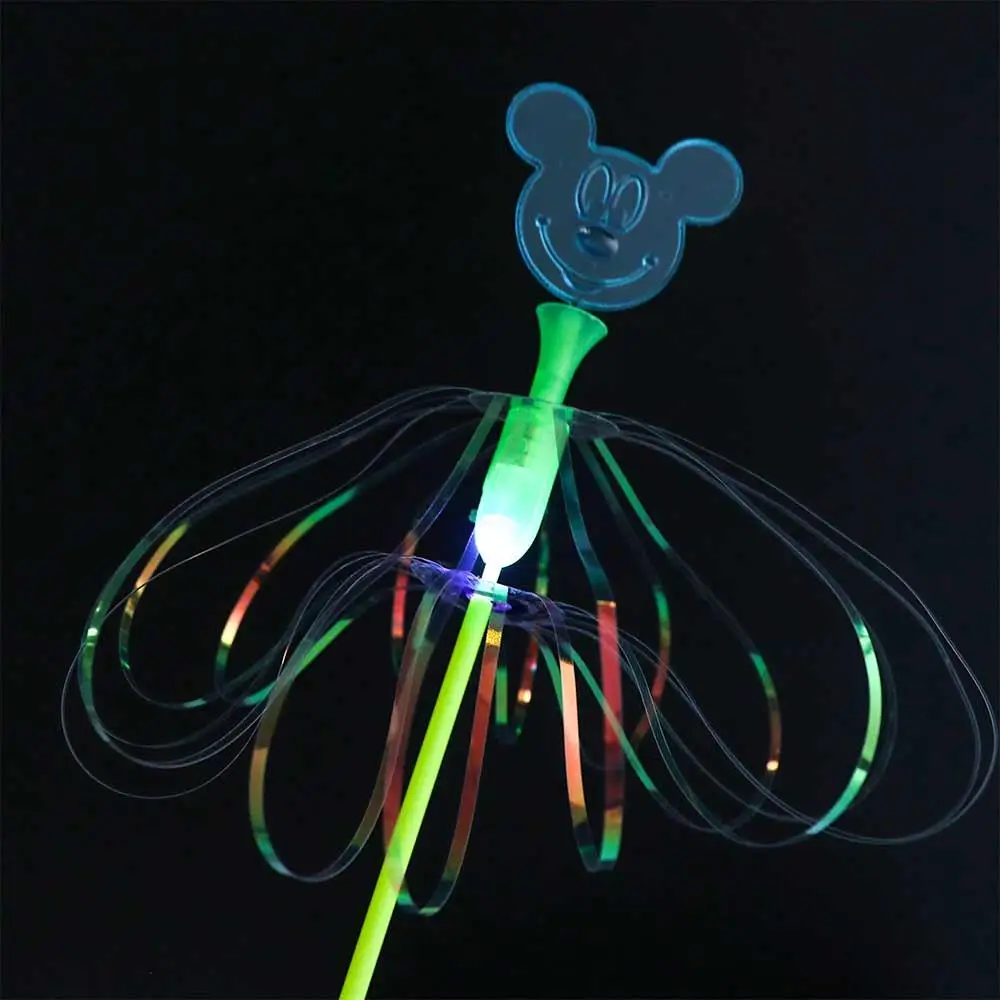 Puntelli Cosplay per feste Bastone incoraggiante per bambini Bastone magico arcobaleno Bastone luminoso Giocattolo Bastone luminoso magico Bastone da fata magica a LED