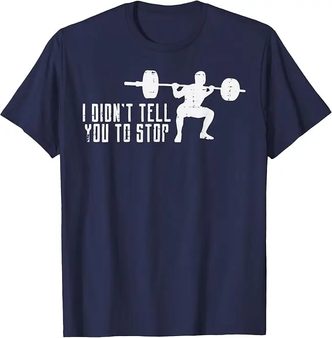 Workout-T-Shirt: Ich habe dir nicht gesagt, das Training zu beenden – Gym Trainer Coach T-Shirt für Herren und Damen, Y2K Persönlichkeits-Trainer-Grafik-Spruch-T-Shirt, Humor-Baumwoll-Top – Detail 7