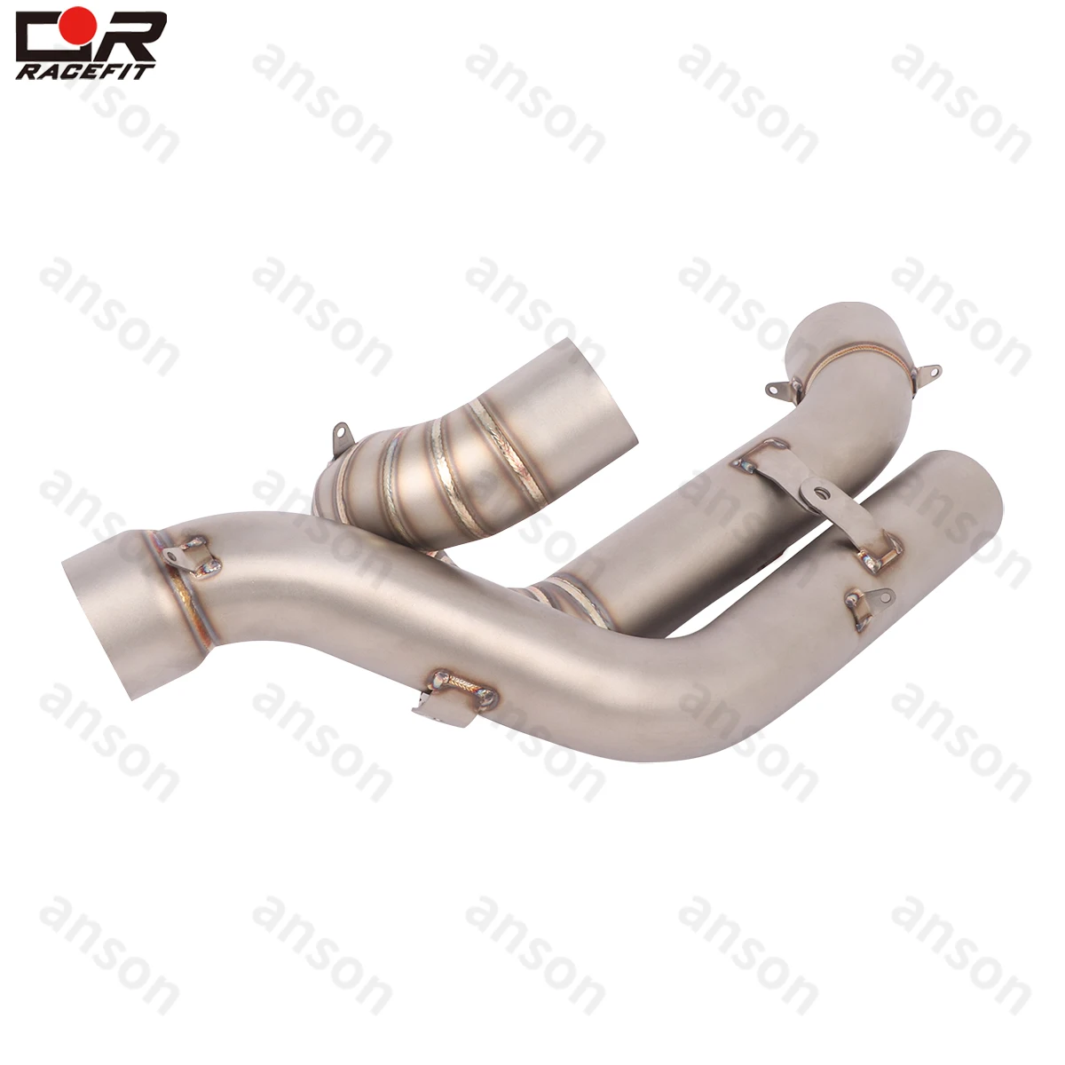 Motorcycle Exhaust System Middle Pipe Slip on For Ducati Panigale V4 V4S Streetfighter V4 V4S Exhaust Escape Moto Modify 51mm