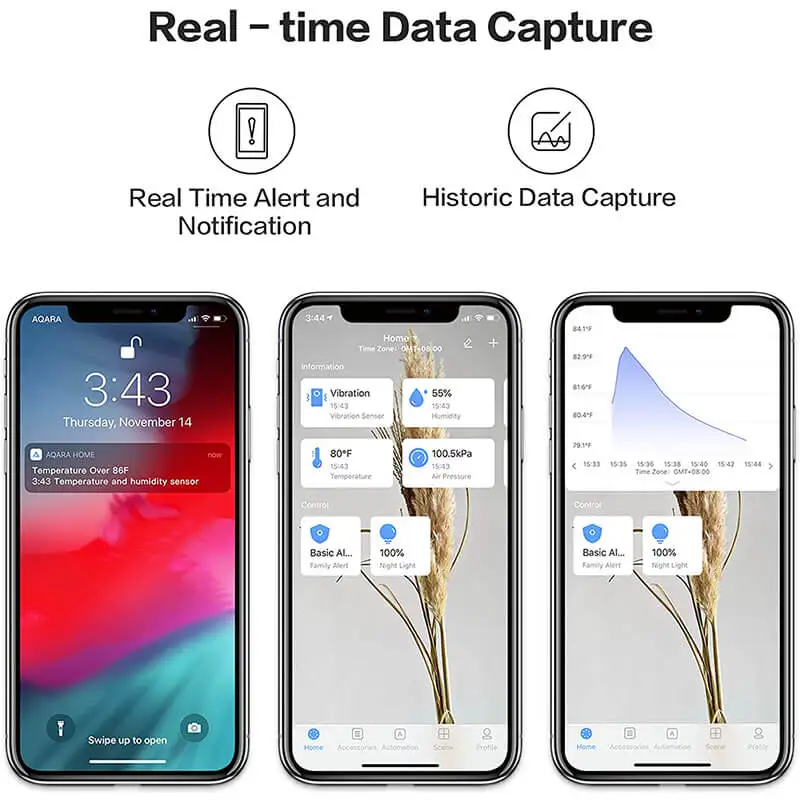Aqara استشعار درجة الحرارة الرطوبة زيجبي اللاسلكية الذكية الربط ميزان الحرارة الرطوبة التحكم العمل مع Mi المنزل Homekit APP