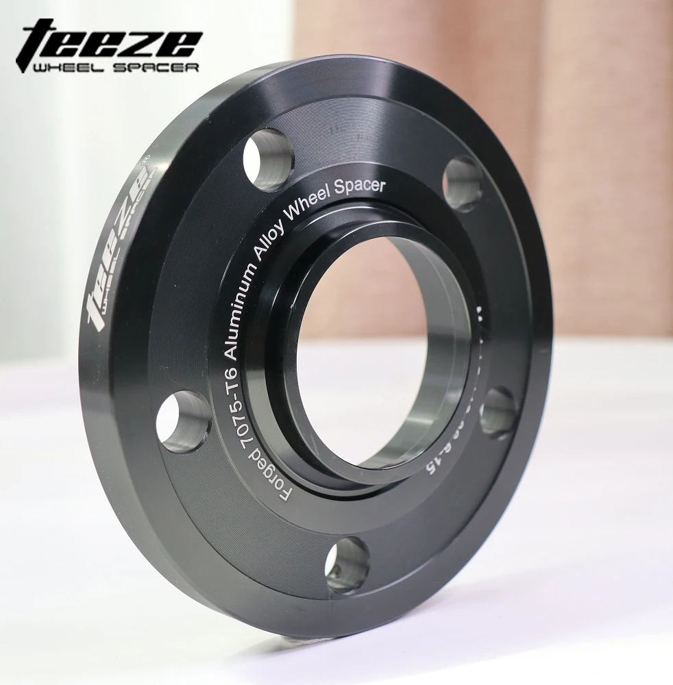 TEEZE 2Pieces 7075-T6 15/20mm 5x112 66.6 M14X1.25 Wheel Spacer Adapter Gasket For Mini Cooper 2018