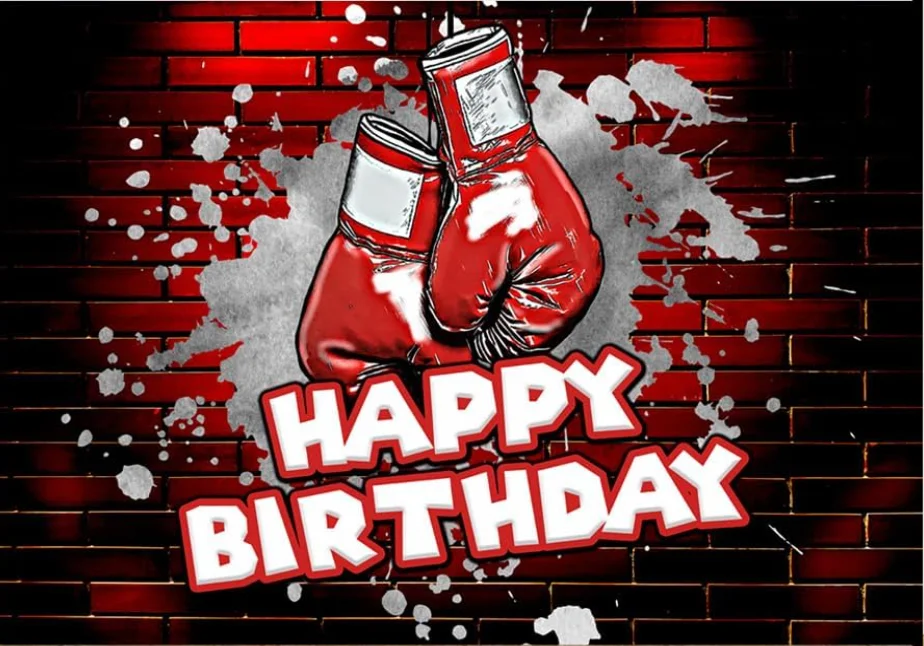 الملاكمة تحت عنوان عيد ميلاد سعيد خلفية للبنين ، حفلة عيد ميلاد حمراء ، مكافحة المنافسة الرياضية ، حلقة الملاكمة ، خلفية التصوير الفوتوغرافي