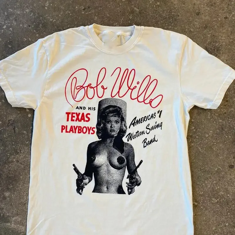 

Bob Wills Singer The Texas Playboys T Shirt For Cotton Uu452