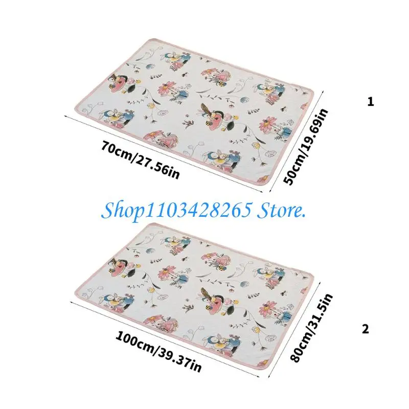 وسادة حفاضات أطفال قابلة للتنفس ومضادة للتسرب، حصيرة تغيير حفاضات الأطفال الرضع المحمولة لسرير الأطفال الصغار وسرير الأطفال ووقت