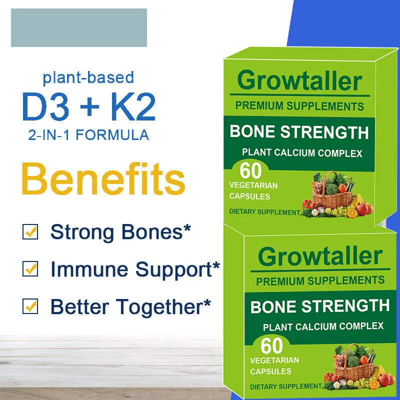 Stimulates Bone Growth Height Boost Natural Height Growth Enhanced Immunity with Calcium Height Enhancement Vitamins