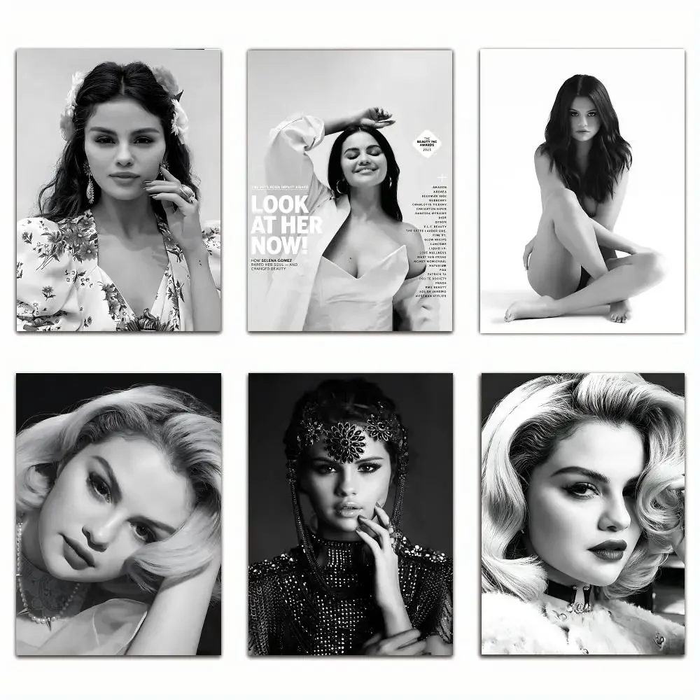 singer Selena Gomez Trendy Classic hot HD Self-Adhesive Waterproof Art Poster Room Decor New Arrival On Sale
