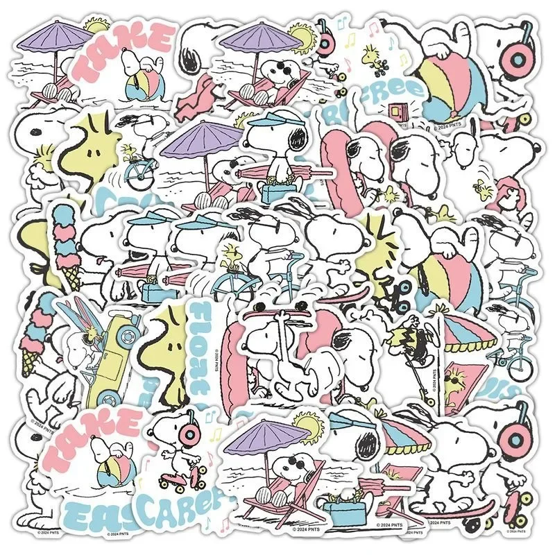 50 قطعة الكرتون سنوبي خربش حقيبة دفتر خوذة كوب ماء الجدول الأطفال الإبداعية ملصقات الزخرفية للماء #6