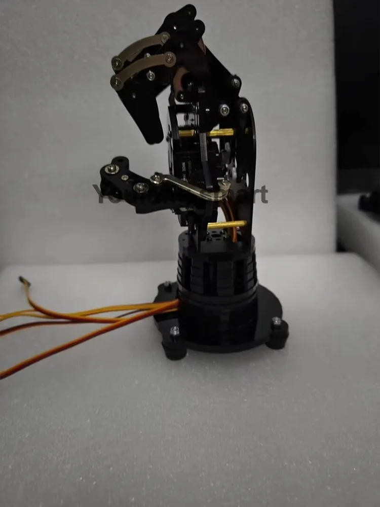 Nuovo assemblato 5 Dof Robot a mano con retro in metallo Robot umanoide Dito bionico Manipolatore meccanico Artiglio Mano robot programmabile