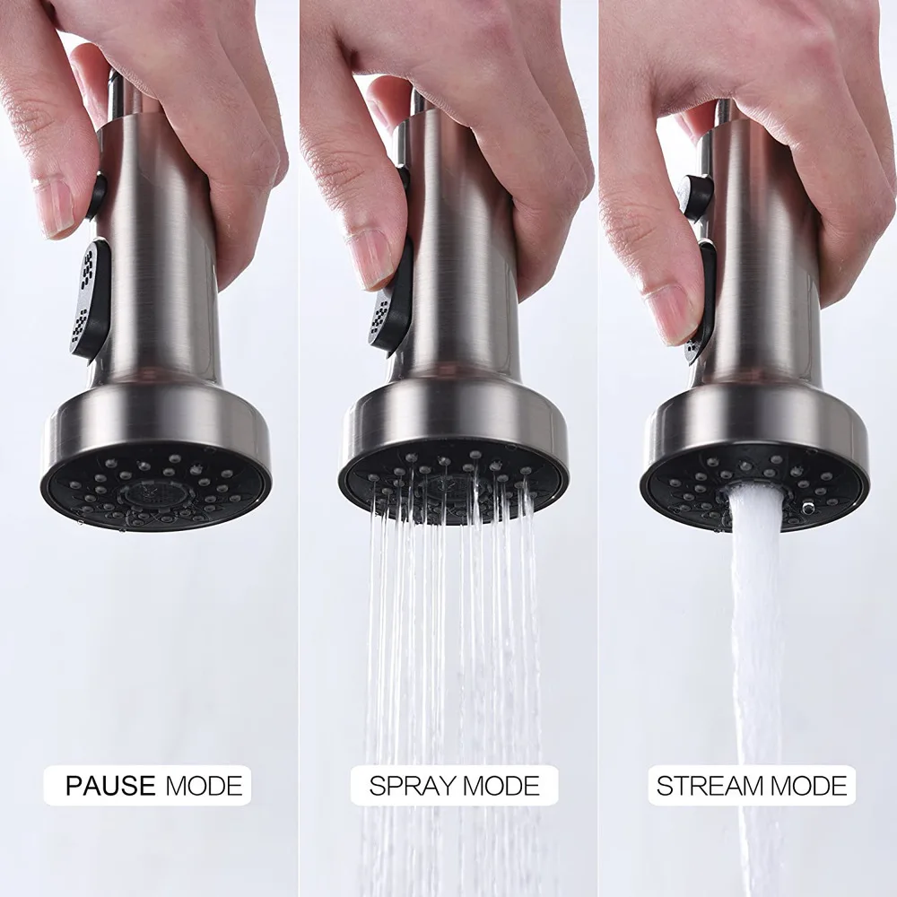 

Трехфункциональная выдвижная душевая насадка для смесителей, распылительная насадка для кухонной мойки, выдвижной смеситель