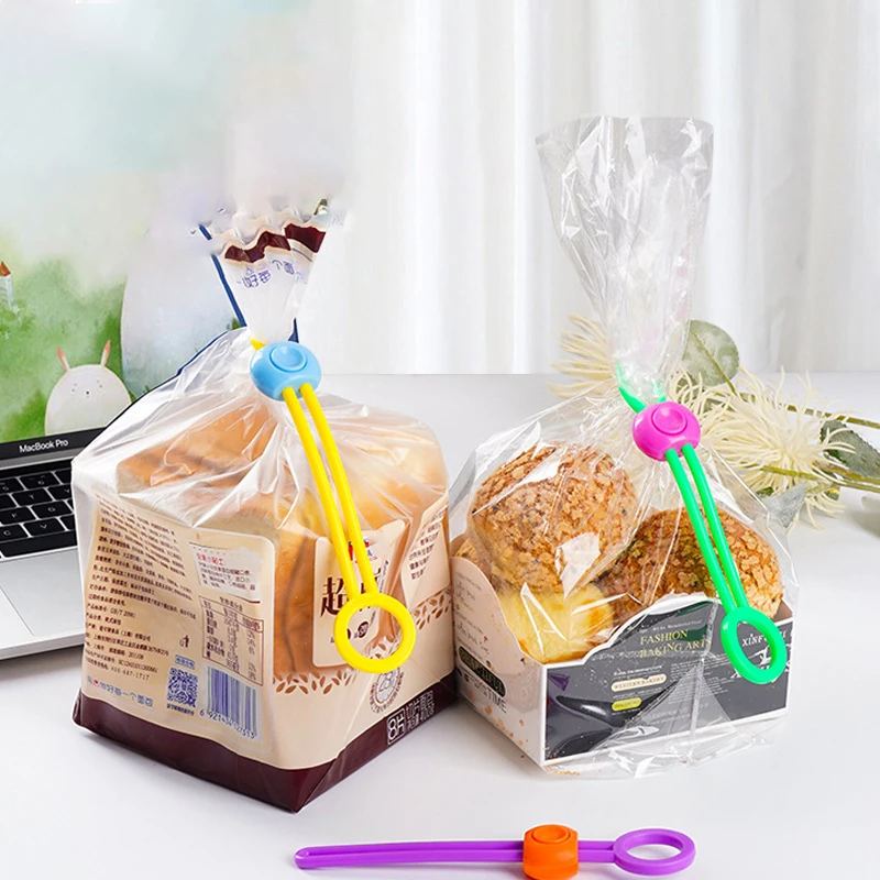 

Colorful Snack Sealing Clip Plastic Fresh Keeping Clamp Food Saver Travel Kitchen Accessories Storage Bag Clip