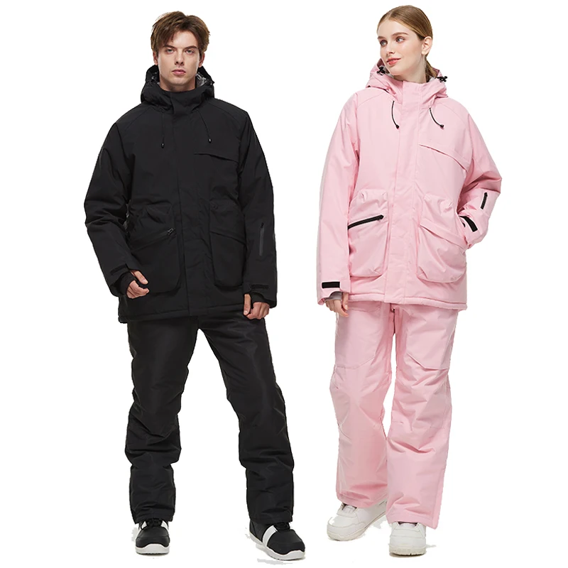 2026, أطقم بدلات تزلج للرجال والنساء، مقاومة للماء، زي ثلج، سترة تزلج ومجموعة بناطيل، ملابس خارجية، التزلج على الجليد، بشكل عام