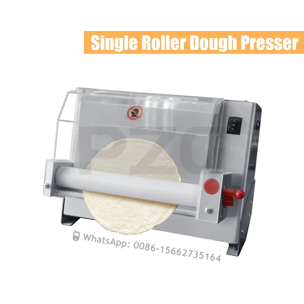 

Mini Pita Flat Bread Pizza Dough Press Machine Manual Commercial Stainless Steel Pizza Dough Pressing Machine Sheeter Equipment