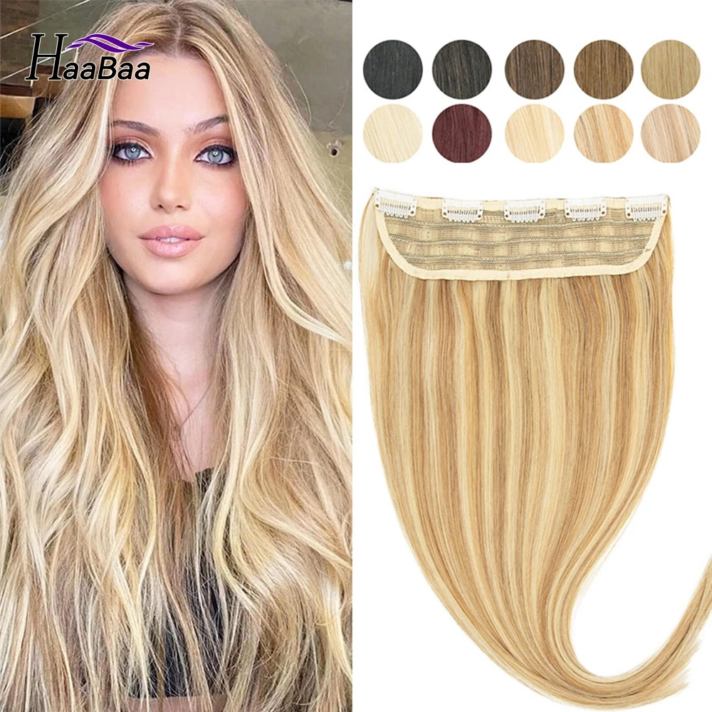 

Накладные человеческие волосы на клипсе, 100% натуральные человеческие волосы, цельные прямые волосы на клипсе для женщин