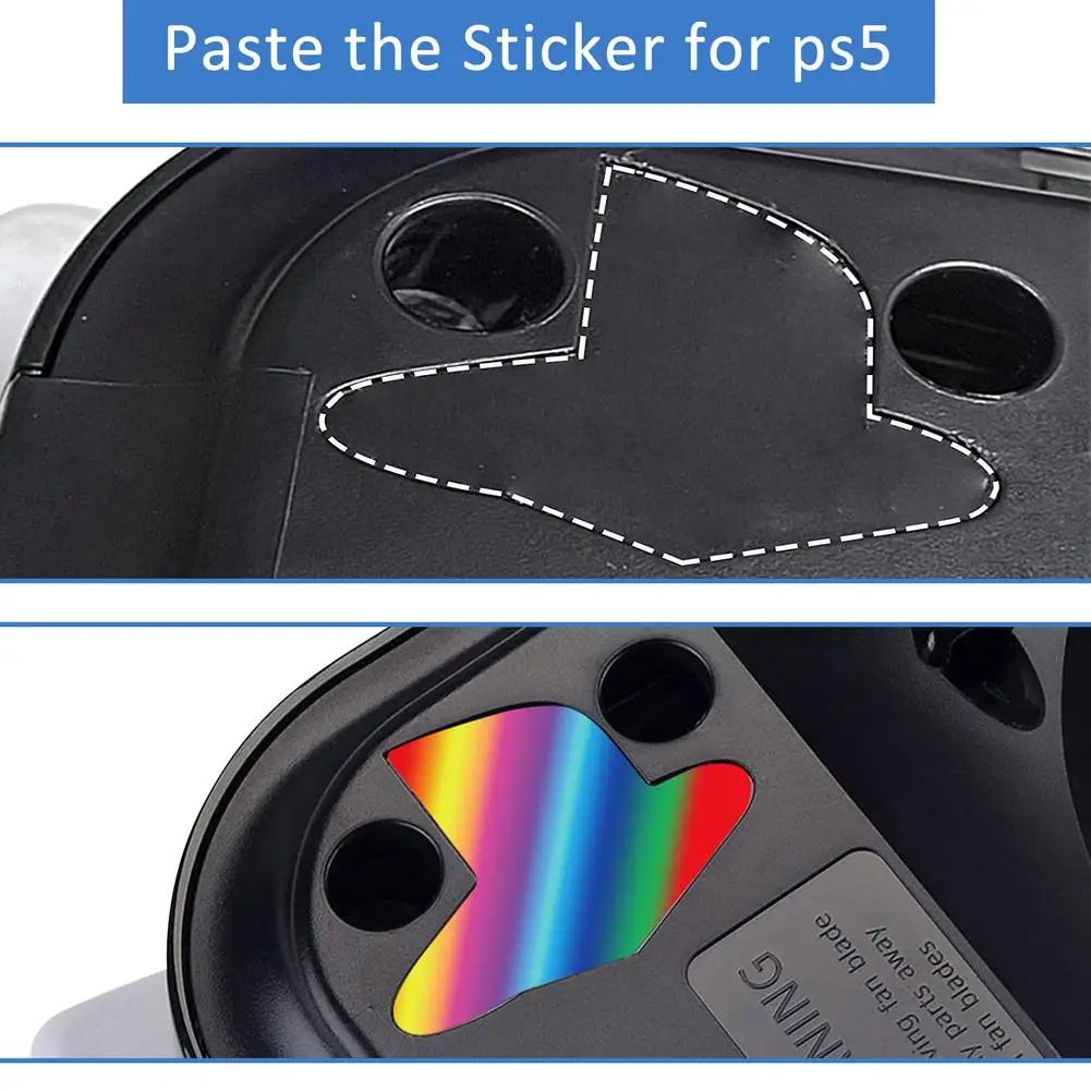 Bunte Schützende Haut Controller Abdeckung für Sony Playstation 5 PS5 Disk CD Fahrer/Digitale Konsole Logo Host Aufkleber Aufkleber flim
