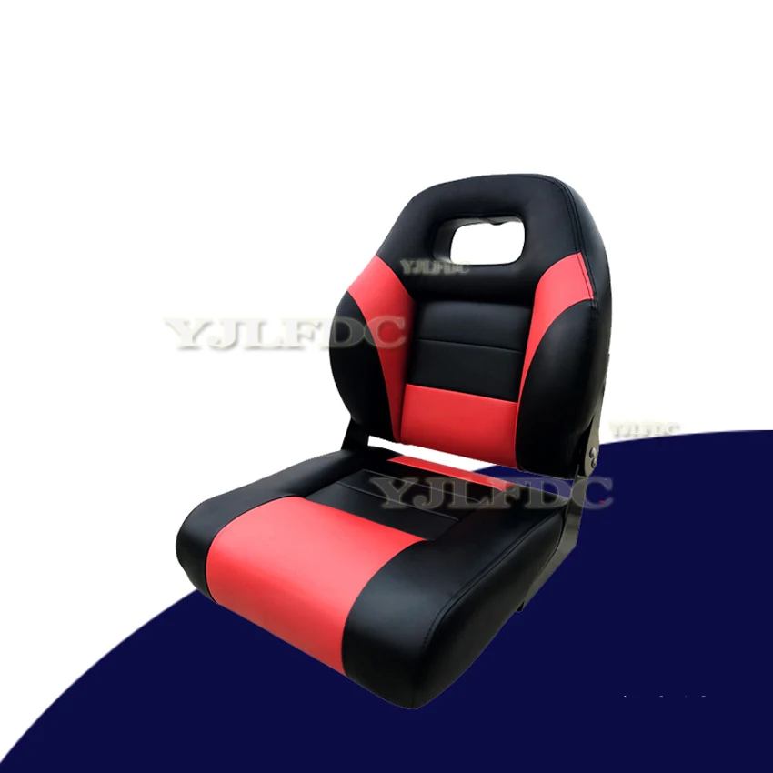 49cm Wide Boat Seat Rotating Folding Seat Made of Artificial Leather Fabric