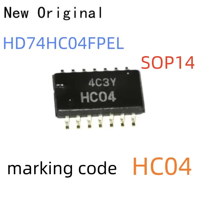 

Hd74Hc04Fpel Sop14 New and Original Hex Inverters Marking Code Hc04