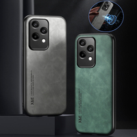 Leather Soft Silicone Frame Texture Coque For Honor 200 Lite 200Pro Case Car Holder Magnetic Protect Cover for Honor200 200Lite