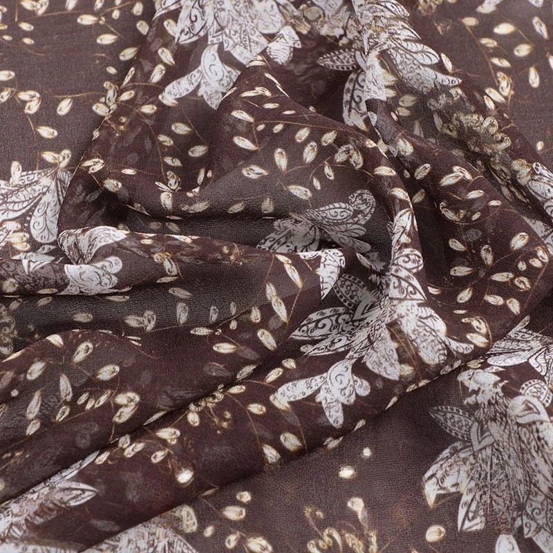 

Limited Summer 10momme Silk Georgette Textile 100% MulberrySilk Perspective Dress Shirt Clothing Fabric