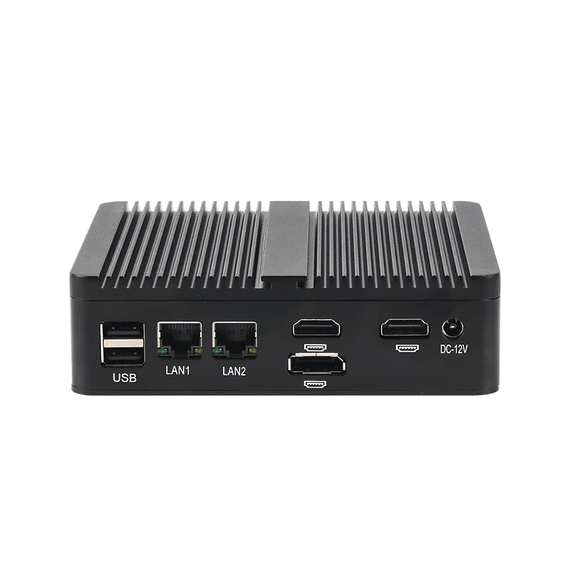 Intel N150 Industrial Mini PC 2x Serial Ports 2x Ethernet 2x HDMI DP 6x USB DDR4 M.2 NVMe SSD SIM Slot WiFi 4G LTE Win11 Win10