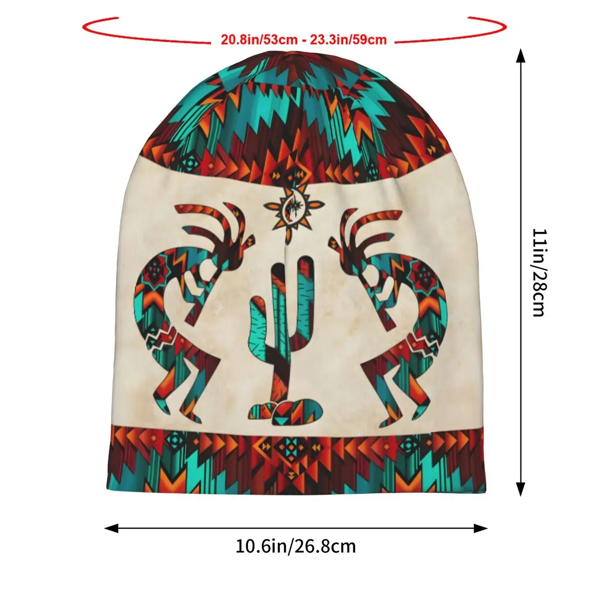 Kokopelli (4) Unisex Bonnet Thin Hip Hop Double Layer Hats For Men Women