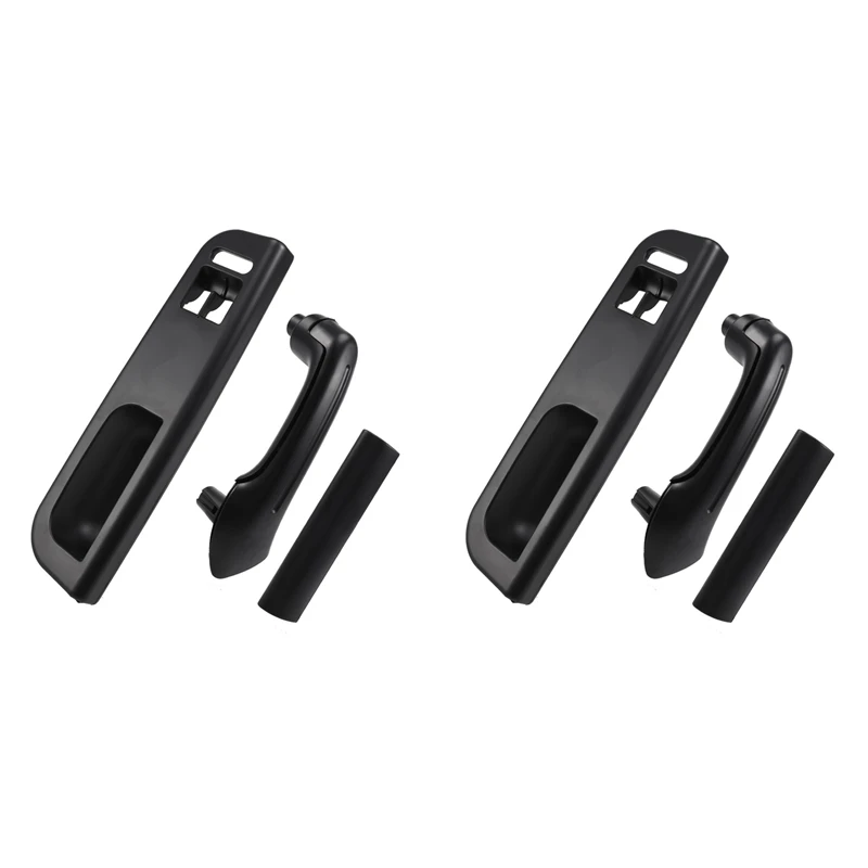 2X Door Black Pull Grab Handle For Golf 4 Passat Access Handle Inside Door Panel Handles