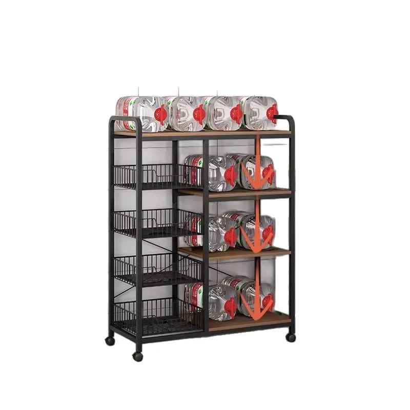 

Kitchen storage Floor-to-ceiling multi-layer storage Household multi-functional sundries Flower rack Display shelf Storage shelf