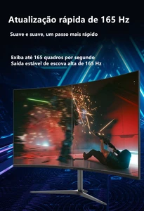 27 Polegada Monitor Gamer Curvo 1K/2K 165Hz Layar LCD 10Bit Untuk Desktop 1 Ms Dukungan DP G-Sync Pajak Sinkronisasi Gratis termasukí 10 penjualan terbaik panel 27 inci - №