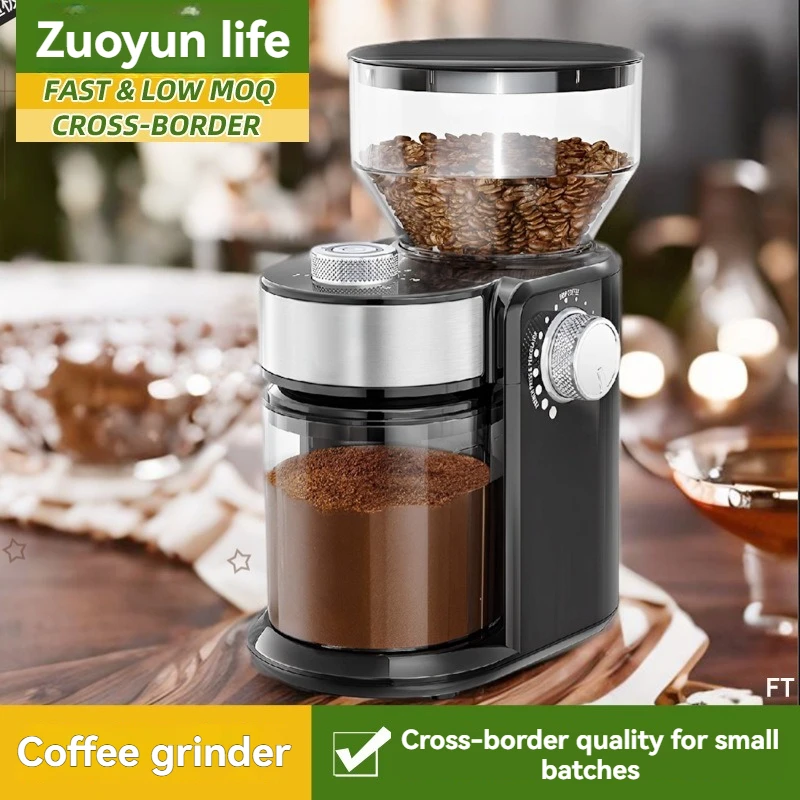 

Automatic Home Moka Coffee Grinder Stainless Steel Burr Mill Household Electric Espresso Bean Grinding Machine