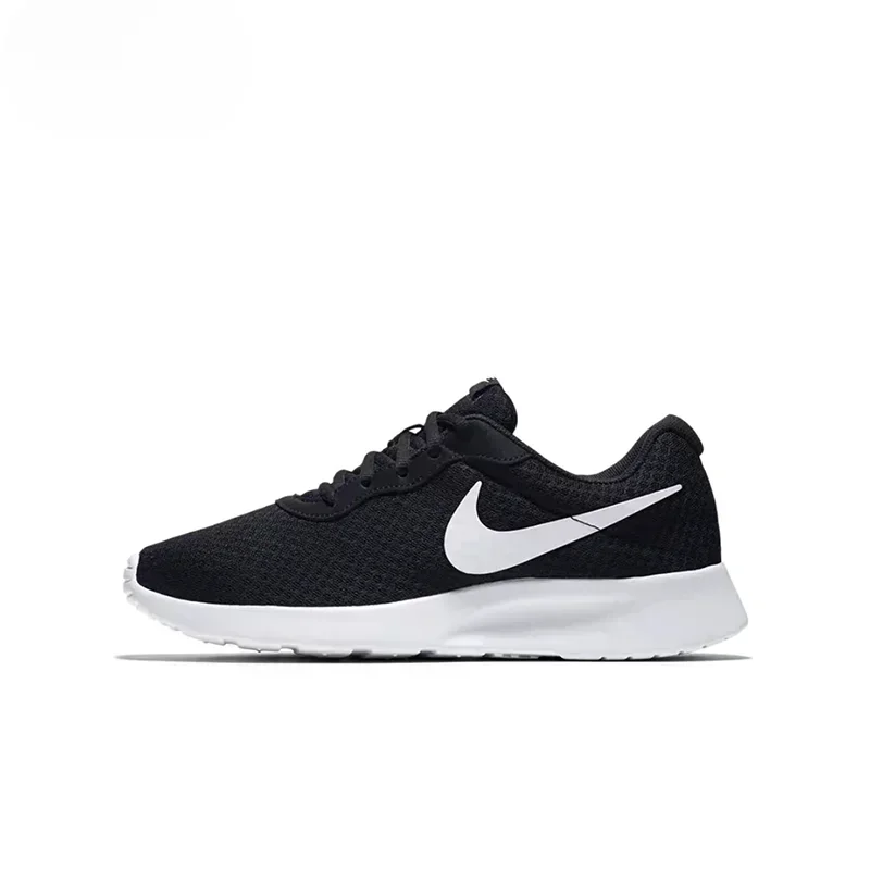 Nike Tanjun Men And Women Running Shoes Simplicity Shock Absorption Sneakers Breathable Black Oreo Sneakers Couple Style