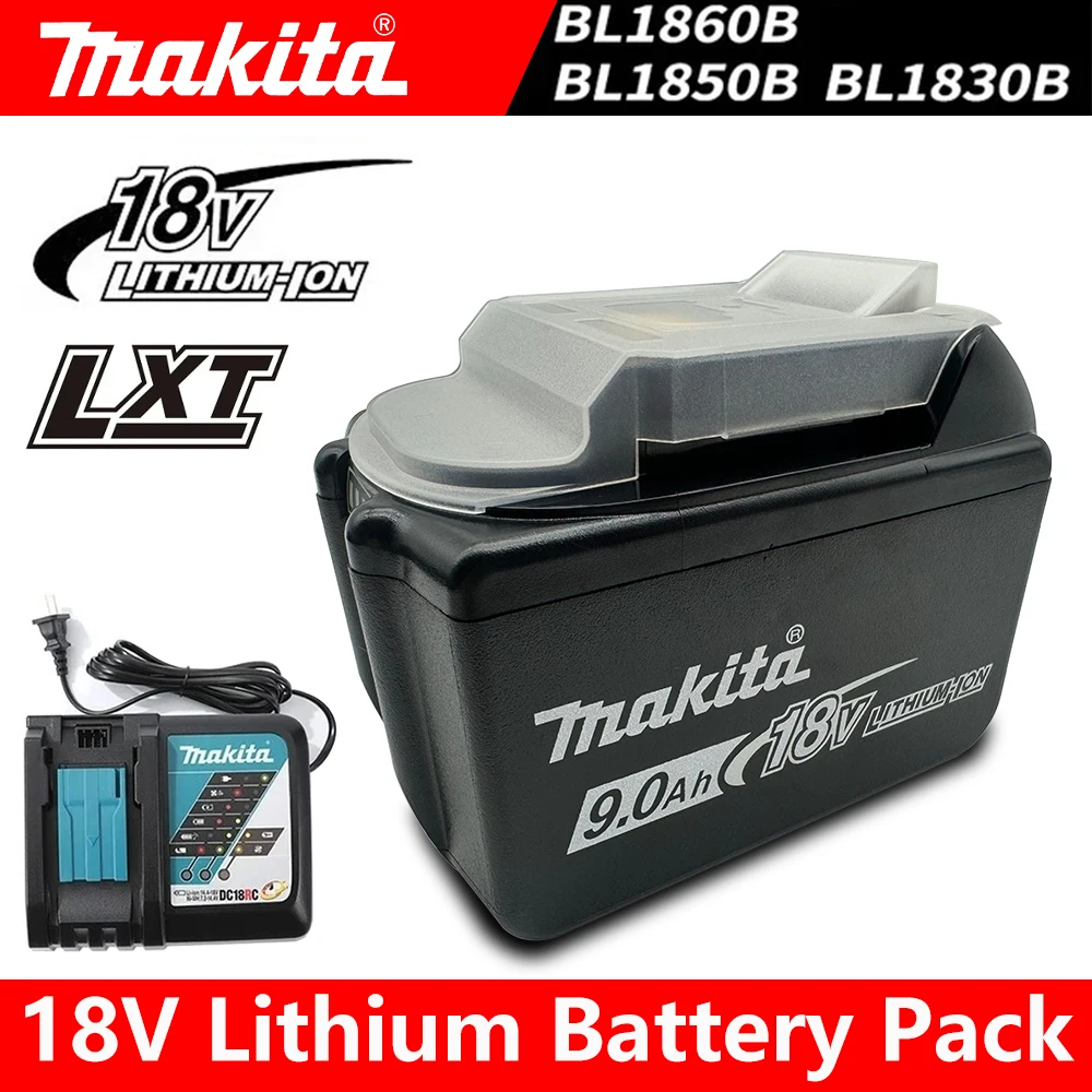 

NEW Makita 18V 9AH 9000mAh Battery Rechargeable Li-ion Lithium-ion Batteries Charger for BL1860B BL1850 BL1830 BL1815 LXT400