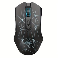 Ajazz Aj52Pro RGB 2.4G Wireless Gaming Mouse Rechargeable Bluetooth Computer Mouse 4800 DPI Laptop Gamer Mouse
