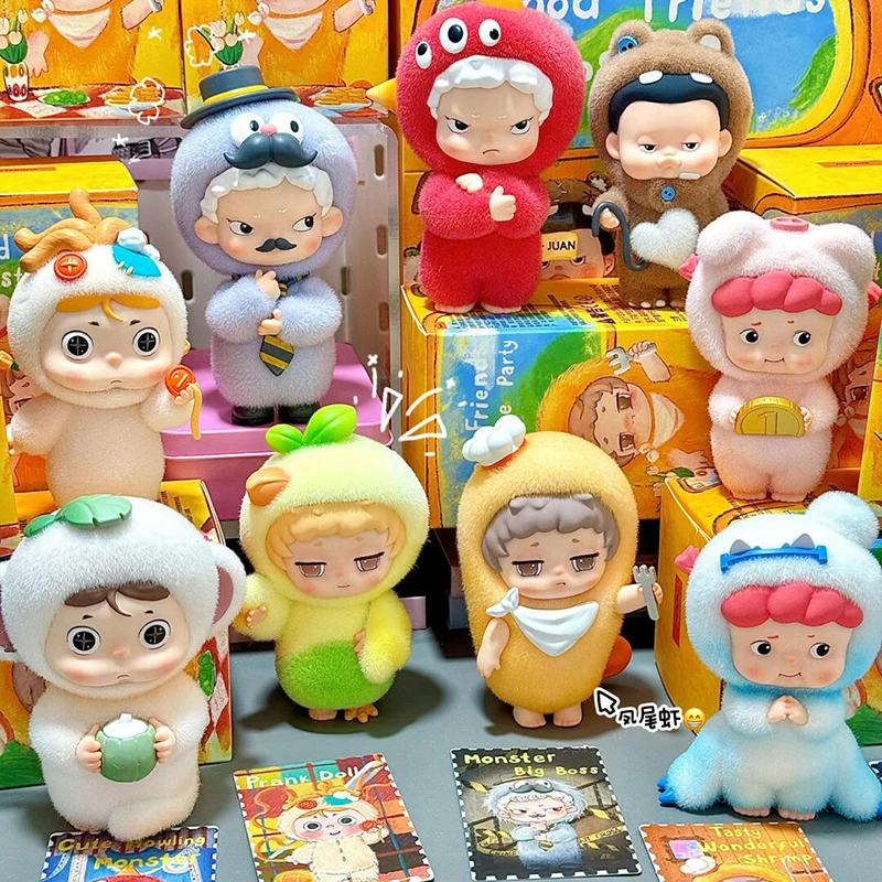 Heyone Costume Party Series Blind Box Cute Faya Juanjuan Action Figure Mystery Box Qiu Dundun Anime Doll Surpri