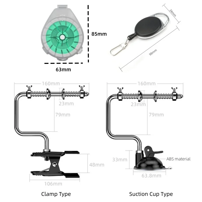 Carbon Line Box Multifunction Fishing Line Winding Board Storage Box with Anti-Reversal Device Fishing Accessories Tools