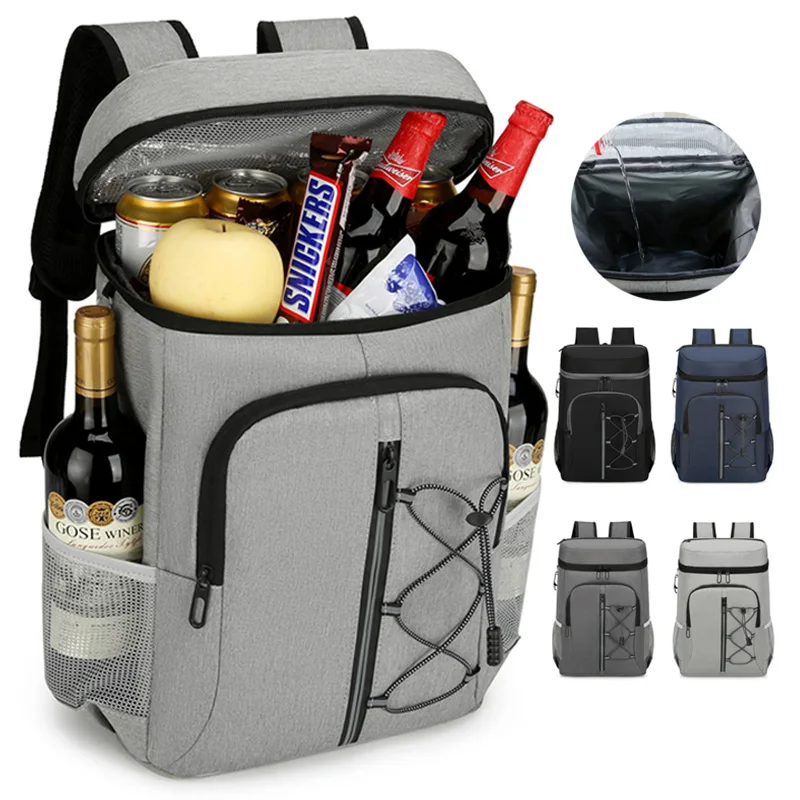 

Водонепроницаемый уличный термосумка для обеда и льда, холодильник, рюкзак из мягкой ткани для пляжного пикника, повседневный стиль образа жизни