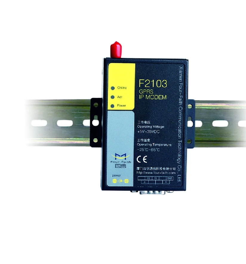 F2103 Gsm Gprs RS232/RS485 Modem for Electric Meter Reading, Sensor, PLC, SCADA, AMR, Telemetry
