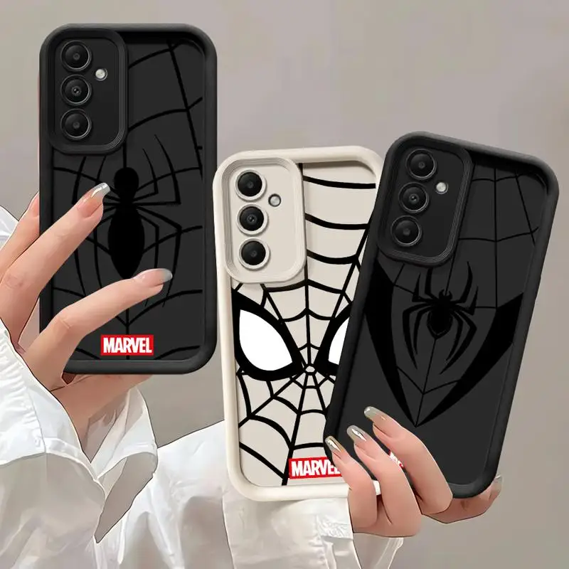 Marvel Red Amazing Spiderman Phone case for Samsung Galaxy A55 A52 A33 cases A24 A15 A12 A23 A22 5G A54 A52s A53 A14 funda Cover