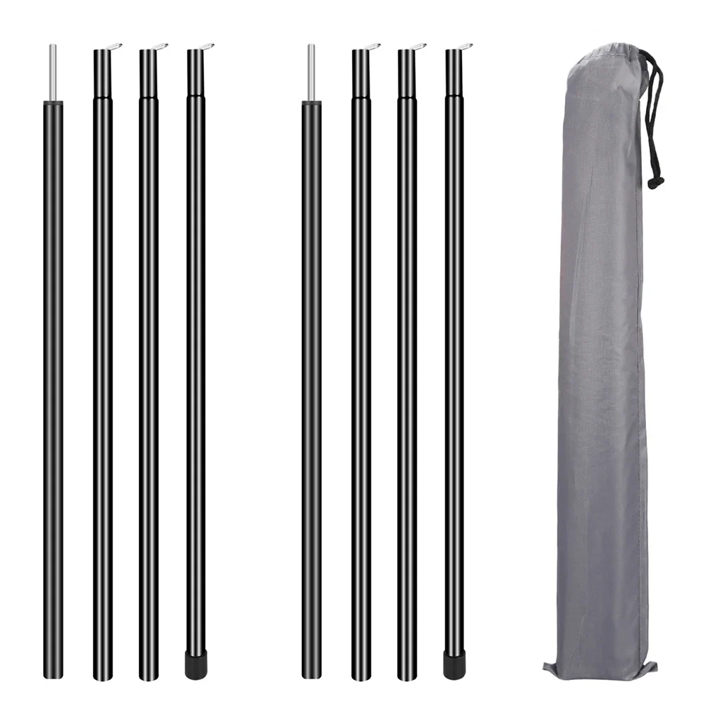 

Telescopic Tent Pole Adjustable Tarp Aluminium Alloy Rods Backpacking Hiking Camping Awning Shelter Canopy Accessory Kit Dog