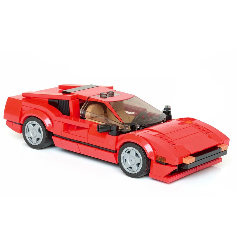 Speed Champion Model MOC Building Bricks F308 Top Tier Sports Car Modular Technology Gifts Holiday Assemble Children Toys Suit