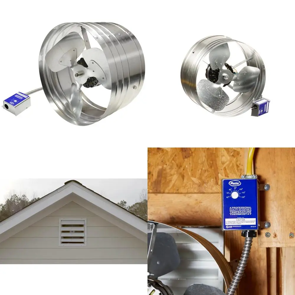

High-Capacity Power Gable Mount Fan for Efficient Attic Ventilation: Easy Installation and 1600 CFM Airflow